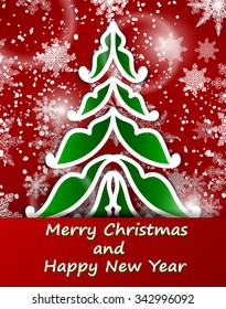 Christmas card. Vector Illustration