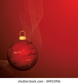 christmas card, vector illustration