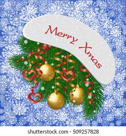 Christmas card. Vector illustration.