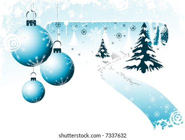 Christmas card. Vector illustration