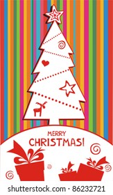 Christmas card. Vector Illustration
