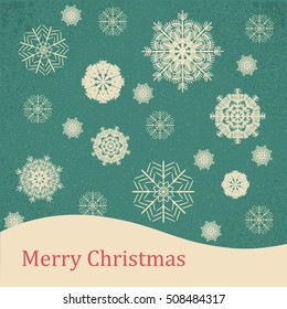 christmas card. Vector illustration abstract Christmas Background Vintage. Vintage card, holiday card, winter card, greeting cards, snowflake card, christmas card