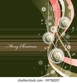 Christmas Card. Vector Illustration. eps10.