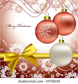Christmas Card. Vector Illustration. eps10.