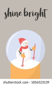 Juego de iluminación del vector de tarjetas de Navidad