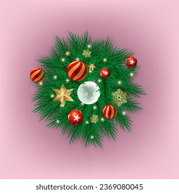 Christmas card vector luxury design