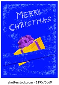 Christmas card (vector) - MERRY CHRISTMAS