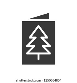 Christmas card vector, Christmas related solid design icon