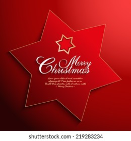 Christmas card vector template