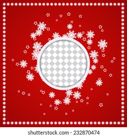 Christmas card vector template
