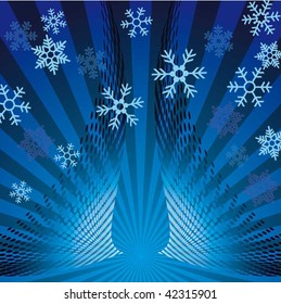 Christmas card. Vector Winter Background