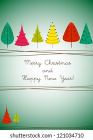 Christmas card Winter background