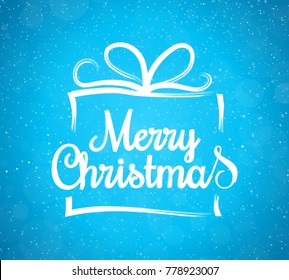 Christmas card with wishes and decorations. Vector.