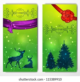 Christmas cards with bows