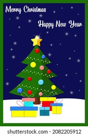 Christmas cards for decorative design. Illustration for celebration design. 
New year invitation card. Happy new year greeting card. 
