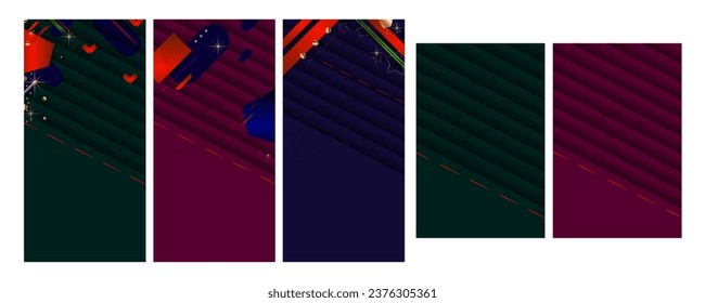 Christmas cards set of invitation banners base for text or print gold design black background abstract shiny color golden