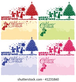 Christmas cards with three kings coloratura