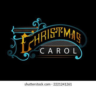 CHRISTMAS CAROL BACKGROUND VECTOR DESIGN