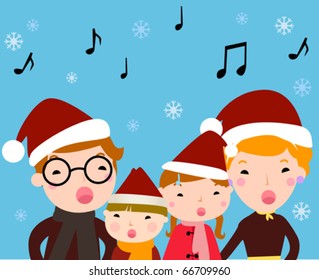 Christmas carolers