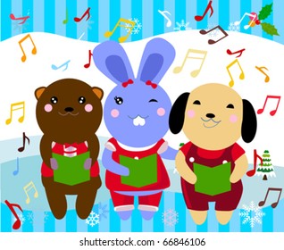 Christmas carolers