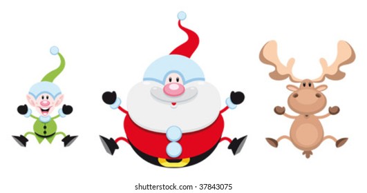 Christmas cartoon characters