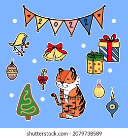 Christmas  cartoon cute set sticker