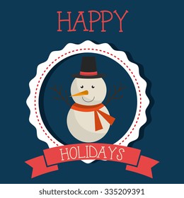 Christmas cartoon graphic design, vector illustration eps10