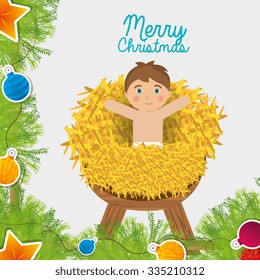 Christmas cartoon graphic design, vector illustration eps10