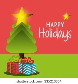 Christmas cartoon graphic design, vector illustration eps10