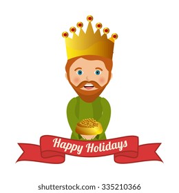 Christmas cartoon graphic design, vector illustration eps10