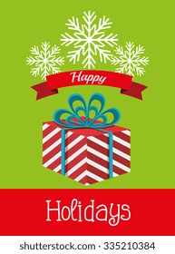 Christmas cartoon graphic design, vector illustration eps10