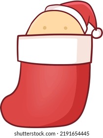 Christmas Cartoon Illustration Cute Kawaii Character Anime