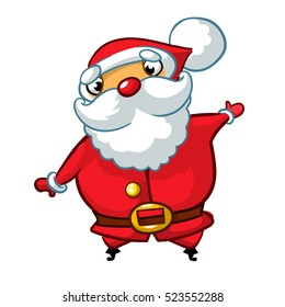 Christmas cartoon of Santa Claus. Vector illustration