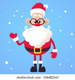 Christmas cartoon of Santa Claus. Vector illustration