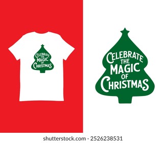 Christmas Celebrate the Magic of Christmas-Vector Logo, eps, icon