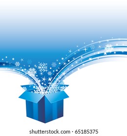 christmas celebration background and gift box