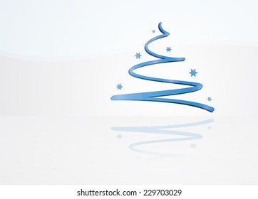 Christmas celebration beautiful card with tree