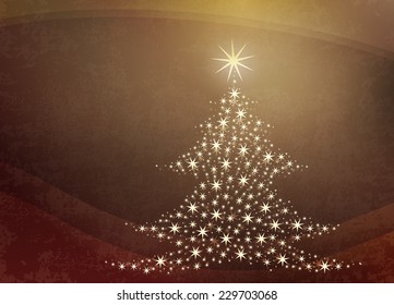 Christmas celebration beautiful card with tree