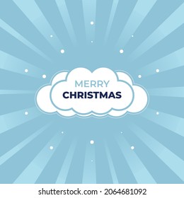 christmas celebration design with sunburst background