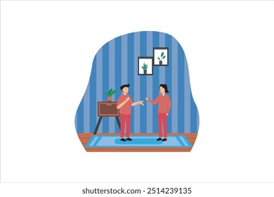 Christmas Celebration Flat Design Illustration