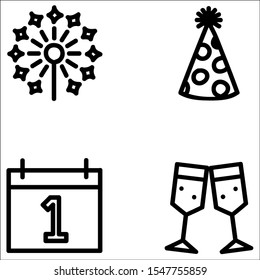 Christmas and celebration Icon set.Vector illustration.