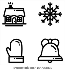 Christmas and celebration Icon set.Vector illustration.