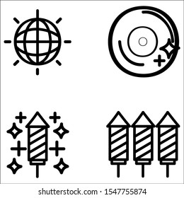 Christmas and celebration Icon set.Vector illustration.