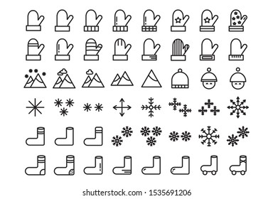 Christmas celebration icons set. Simple style christmas celebration icons for web for any design - Illustration