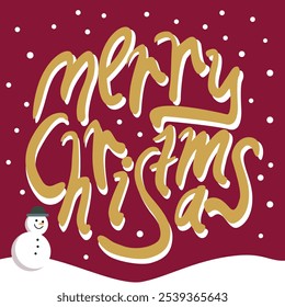 Christmas celebration. Merry Christmas square vector design template. Greeting cards, posters, and social media template.