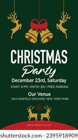 Christmas celebration party brochure design