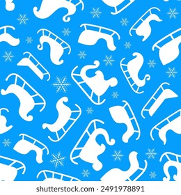 christmas celebration seamless pattern with cute christmas character design.