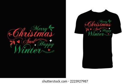 Christmas Celebration T Shirt Design. 