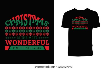 Christmas Celebration T Shirt Design. 