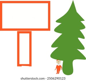 Christmas celebration vector with big sign copyspace